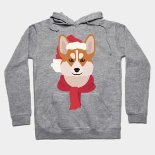 Christmas Pembroke Corgi Dog Face Hoodie